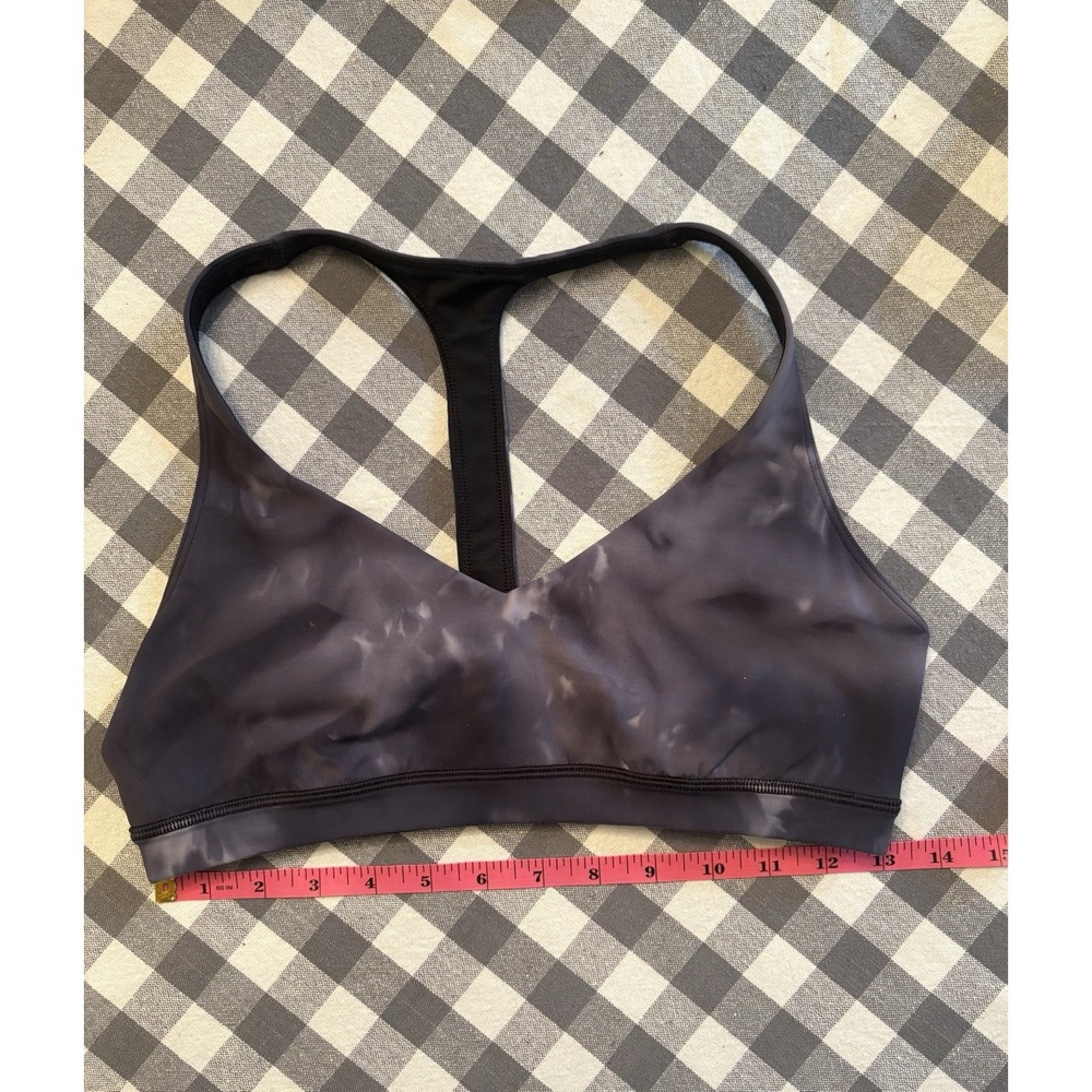 Lululemon Sports Bra - Purple/Black - Small/XS (13 inch band, has pads) - Picture 1 of 3